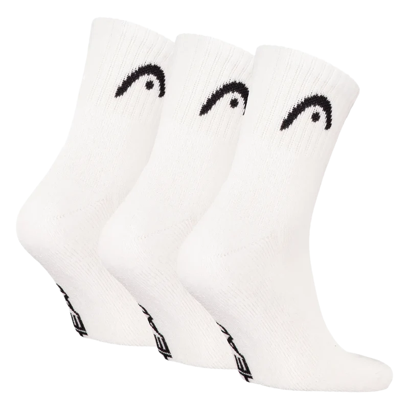 Calcetines Head Cortos Club Crew Blanco (Pack x3) 2026