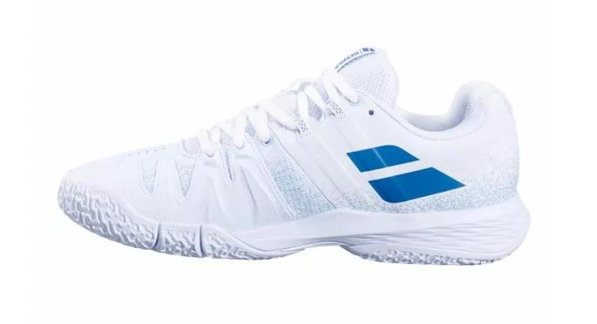 Babolat Sensa Women Padel Shoes (White/Cool Blue)