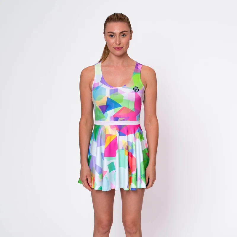 Kaleido Kleid Damen-Mehrfarbig