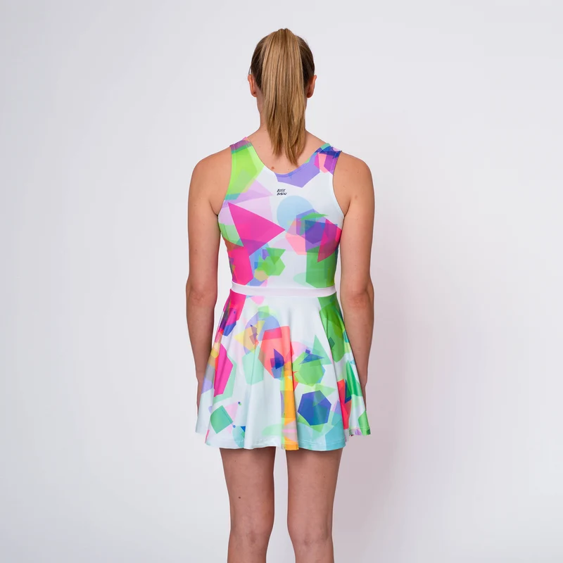 Kaleido Kleid Damen-Mehrfarbig