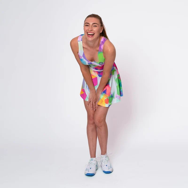 Kaleido Kleid Damen-Mehrfarbig
