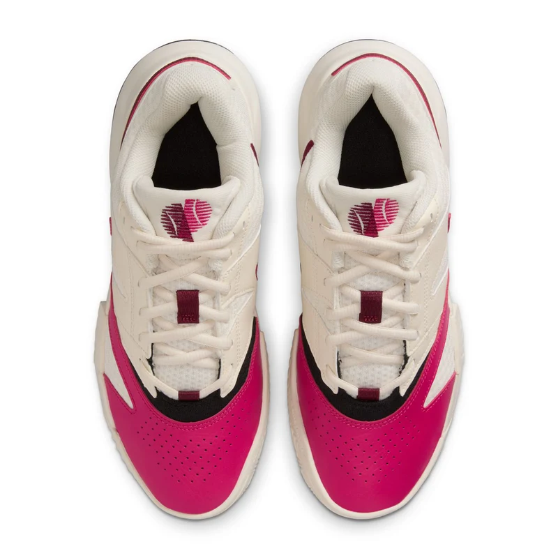 Court Lite 4 Sandplatzschuh Damen-Creme,Rot