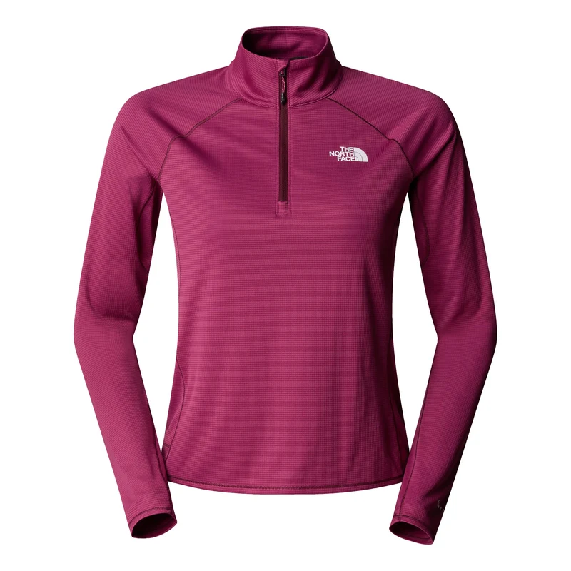 Sunriser 1/4 Zip Laufshirt Damen-Berry