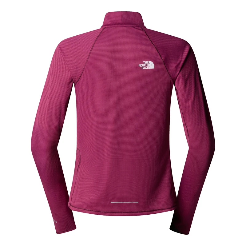 Sunriser 1/4 Zip Laufshirt Damen-Berry