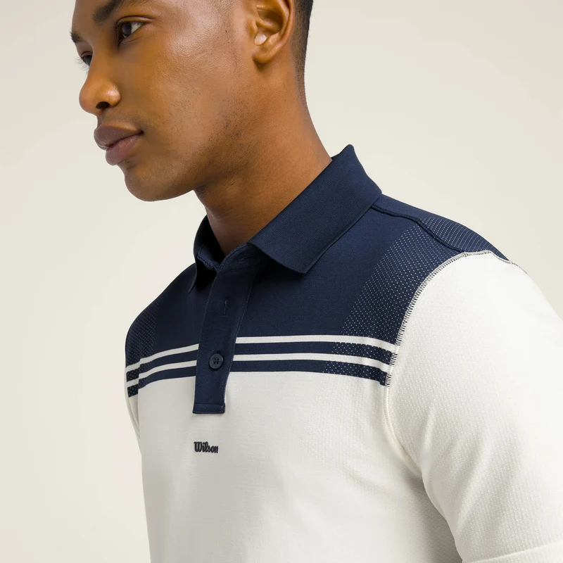 All Seasons Polo Herren-Dunkelblau,Creme