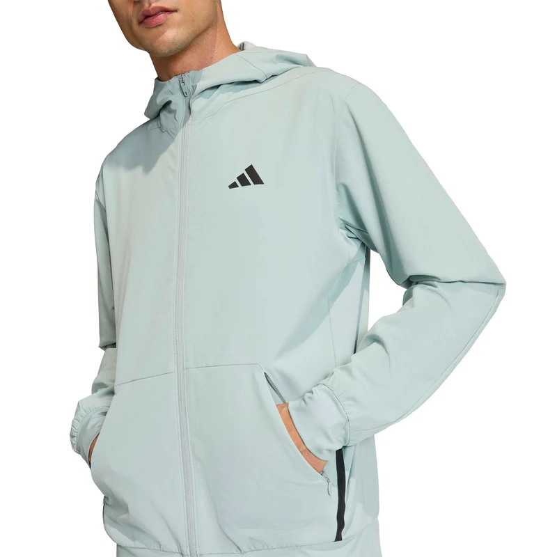 D4T Hybrid Sweatjacke Herren-salbei