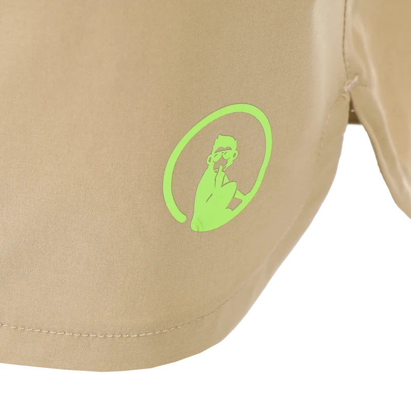 Wild Slam Shorts Herren-Beige,Neongrün