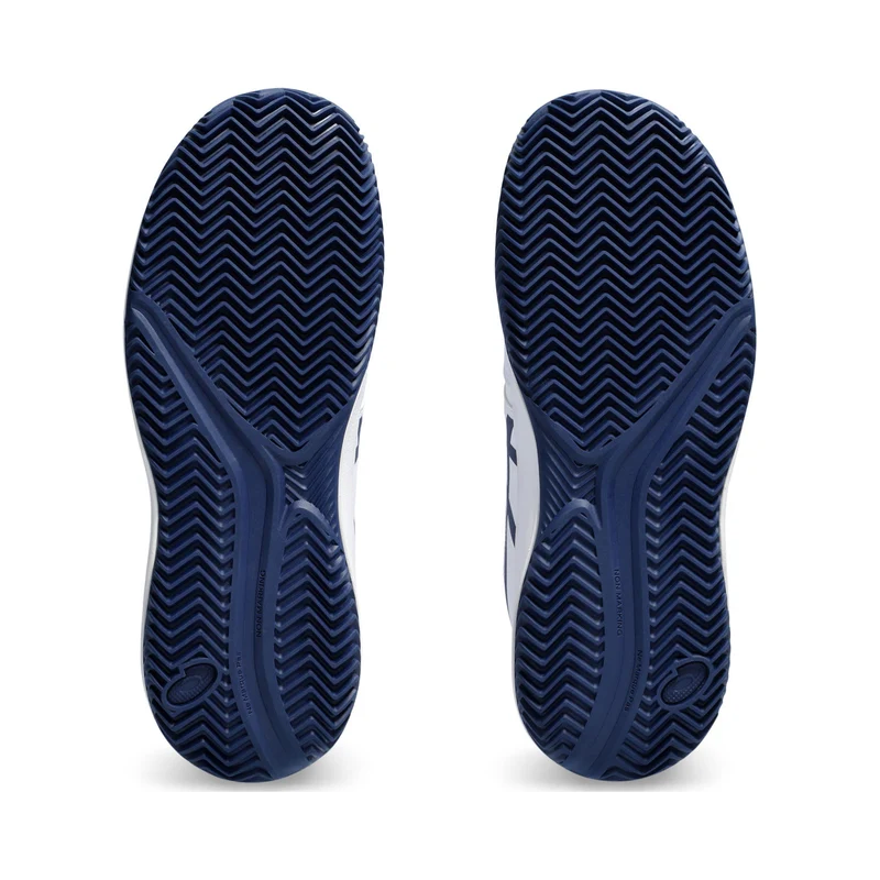 Gel-Resolution 9 GS Sandplatzschuh Kinder - weiß, dunkelblau