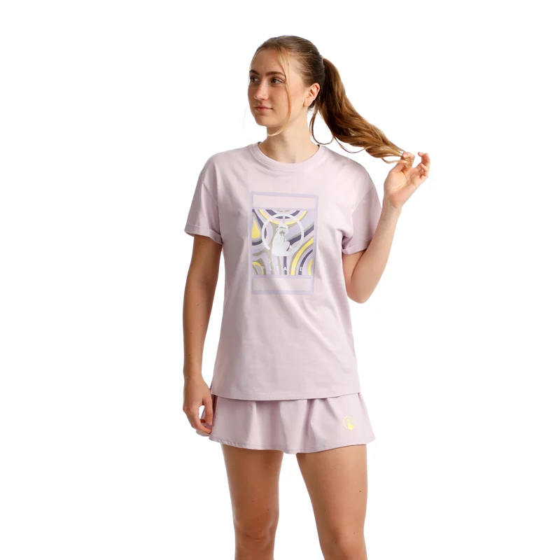 Mind Swirl Court T-Shirt Damen-Flieder,Mehrfarbig