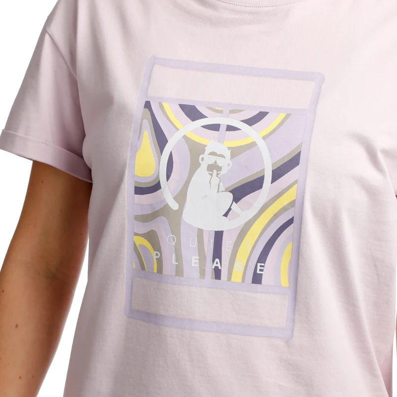 Mind Swirl Court T-Shirt Damen-Flieder,Mehrfarbig