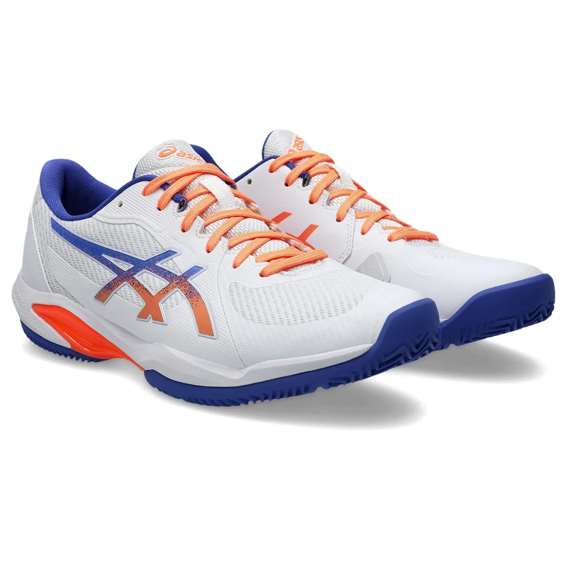 Asics Padelschoen Solution Swift FF 2 Padel Heren Wit Oranje