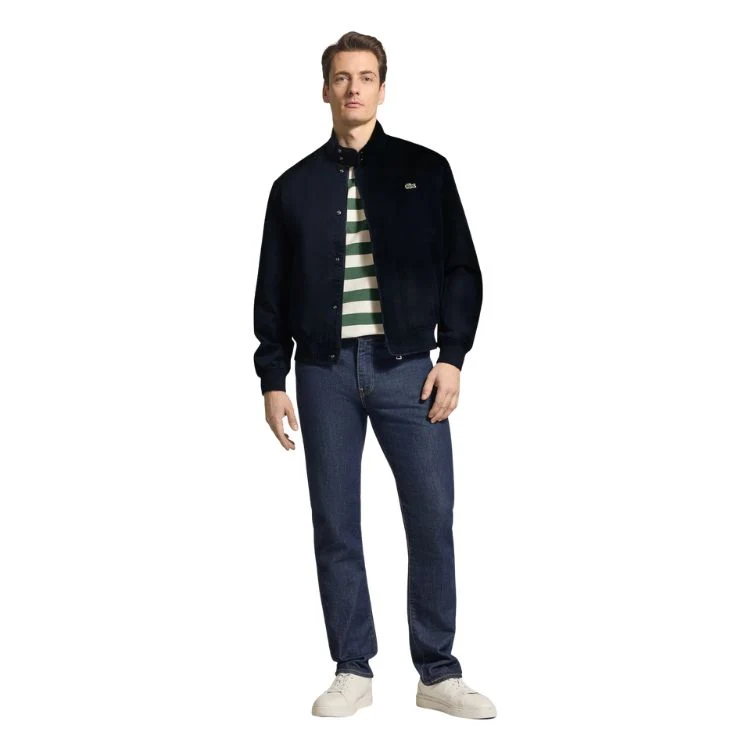 Lacoste Jacket Harrington Heren Navy