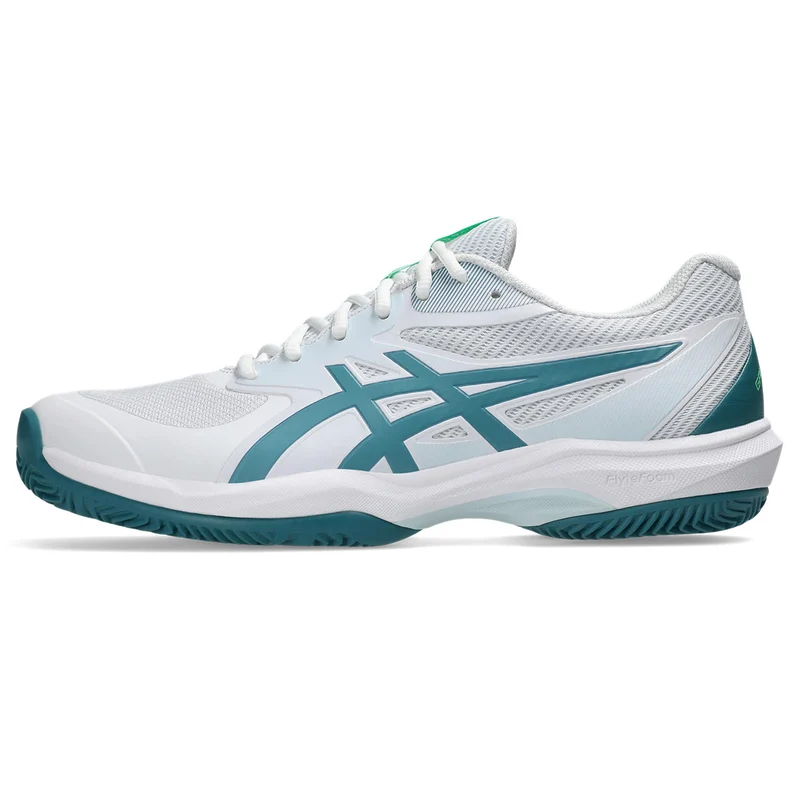 Asics Padelschoen Game FF Padel Heren Wit Groen