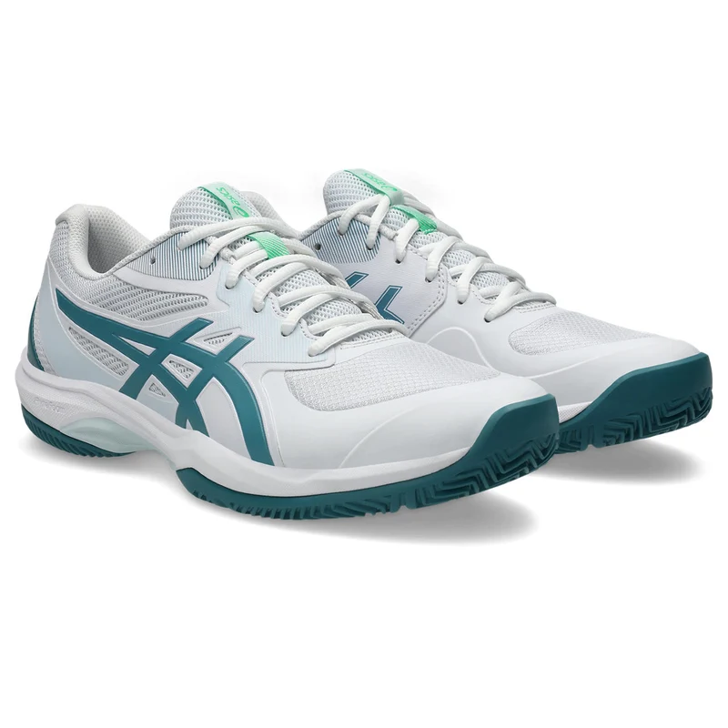 Asics Padelschoen Game FF Padel Heren Wit Groen