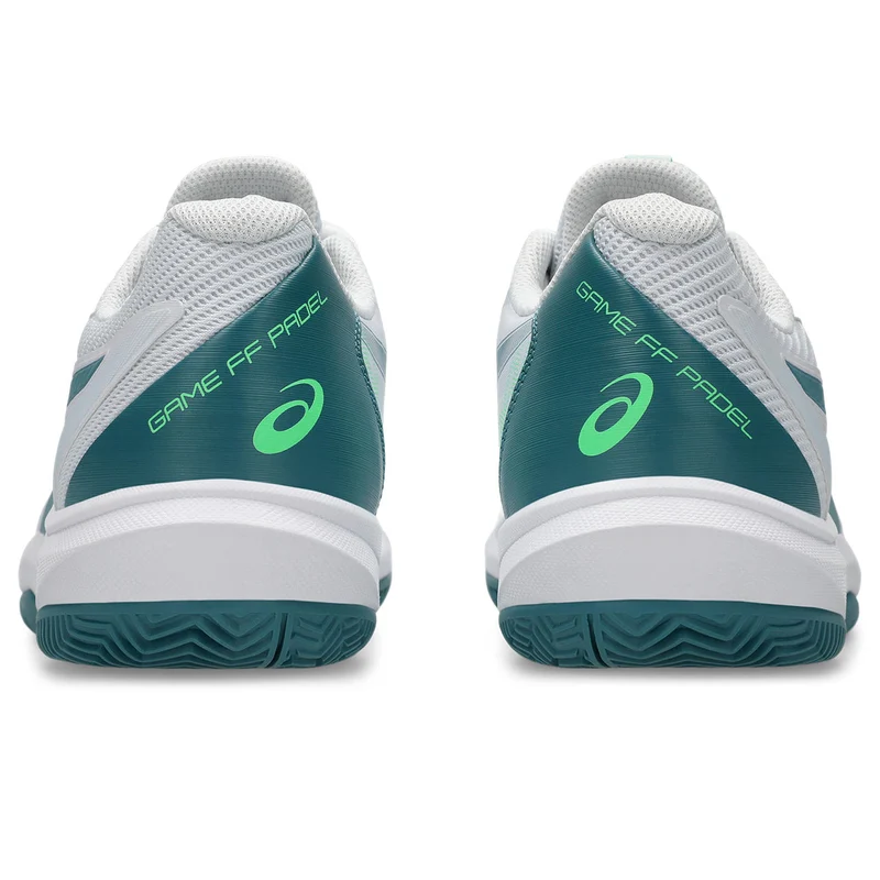 Asics Padelschoen Game FF Padel Heren Wit Groen