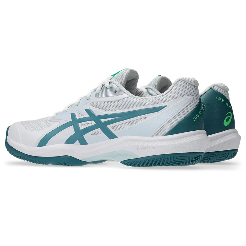 Asics Padelschoen Game FF Padel Heren Wit Groen