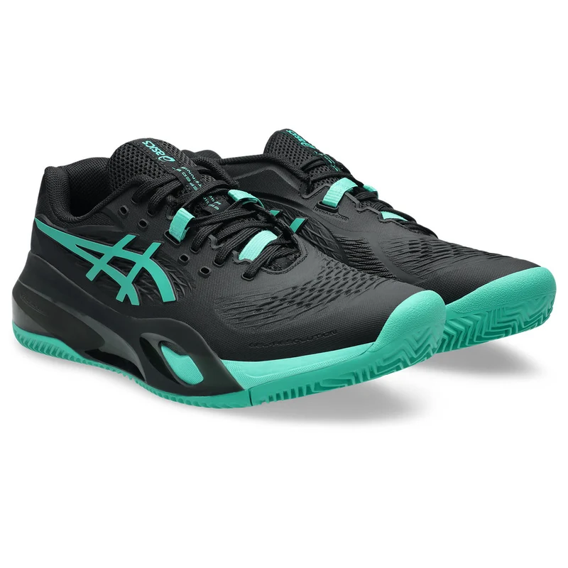 Asics Tennisschoen Gel Resolution X Clay Heren Zwart Groen