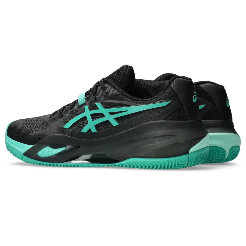 Asics Tennisschoen Gel Resolution X Clay Heren Zwart Groen