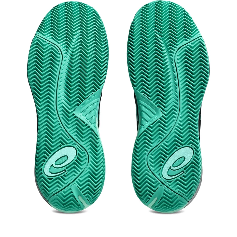 Asics Tennisschoen Gel Resolution X Clay Heren Zwart Groen