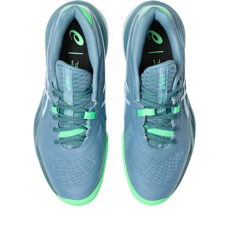 Asics Padelschoen Gel Resolution X Padel Heren Blauw Grijs