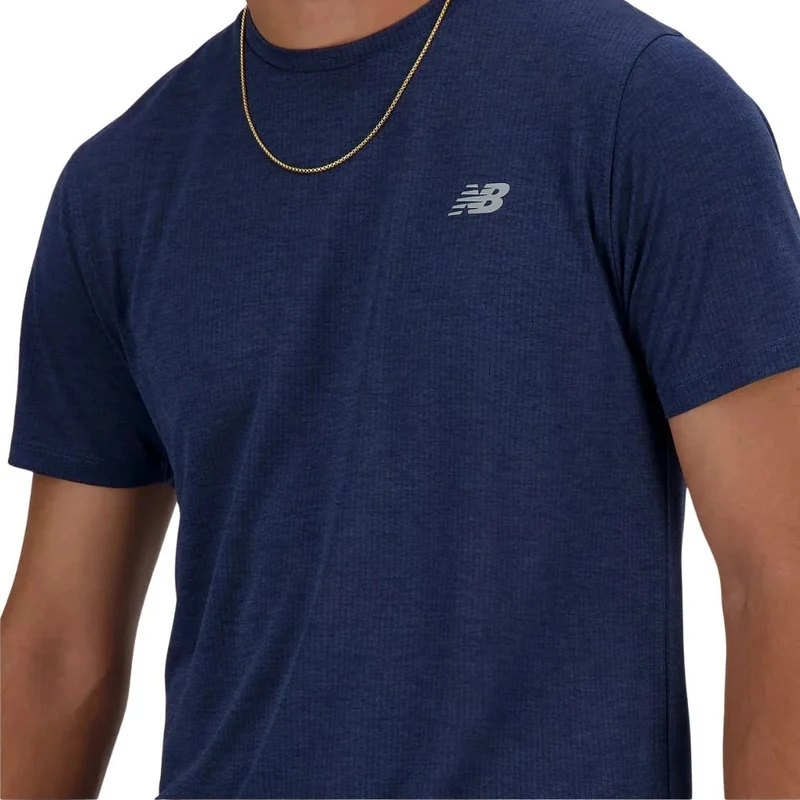 New Balance T-Shirt Athletics Heren Navy