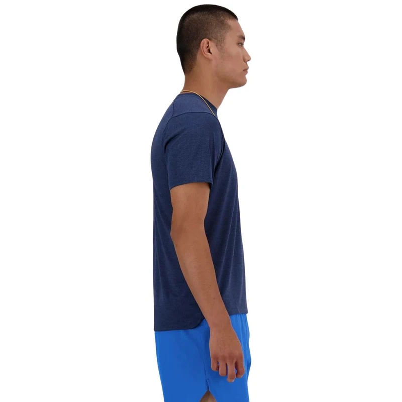 New Balance T-Shirt Athletics Heren Navy