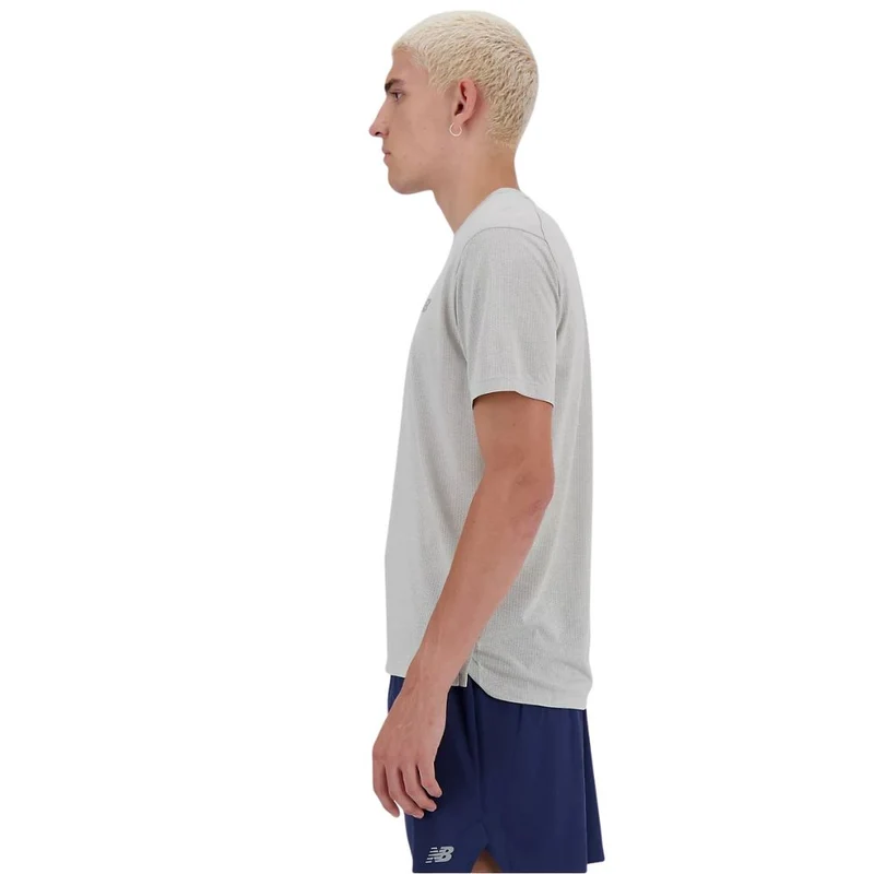 New Balance T-Shirt Athletics Heren Grijs