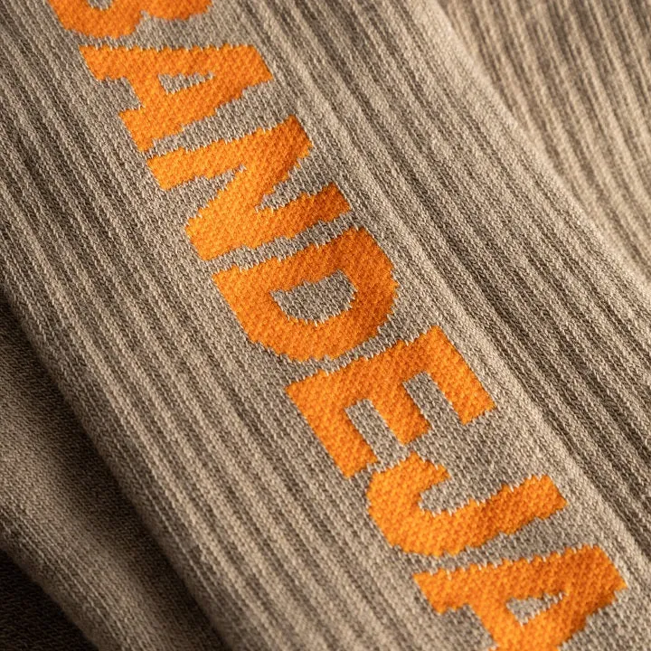 Cuera Padel Crew Socks (2-Pack, Sand)