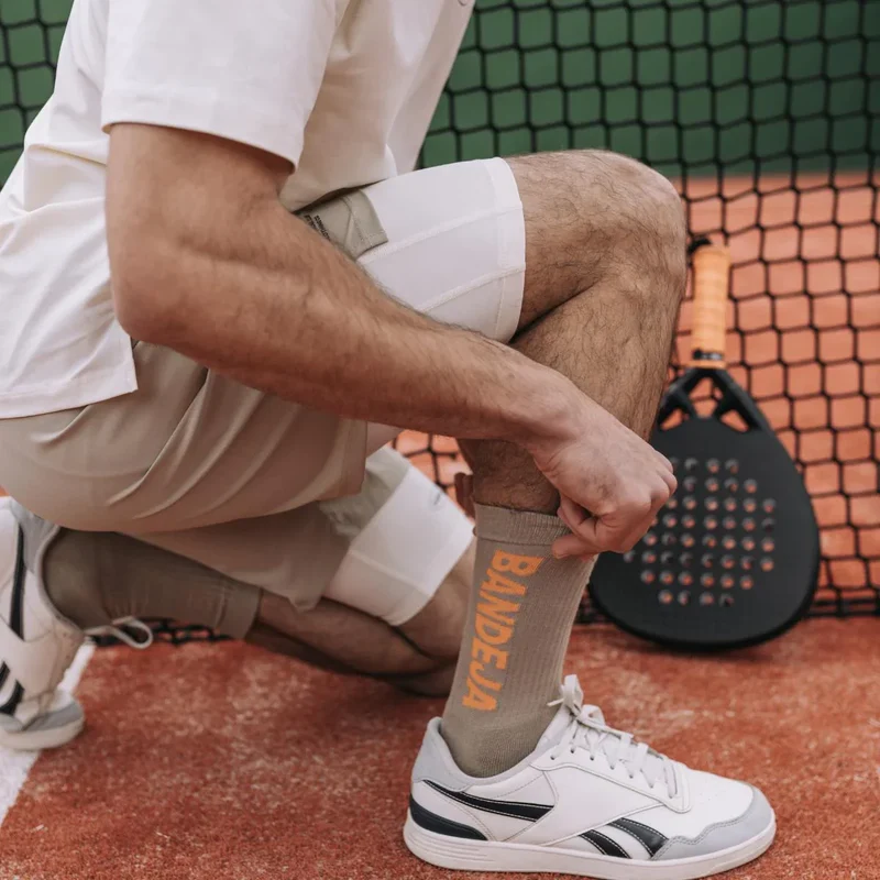 Cuera Padel Crew Socks (2-Pack, Sand)