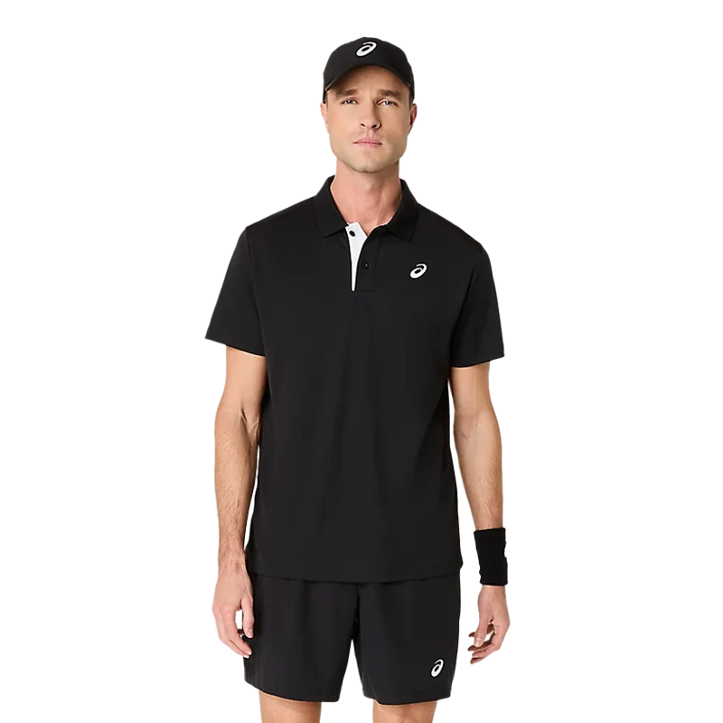 Polo Asics Court Negro 2026