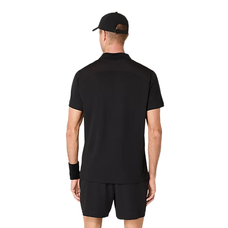 Polo Asics Court Negro 2026