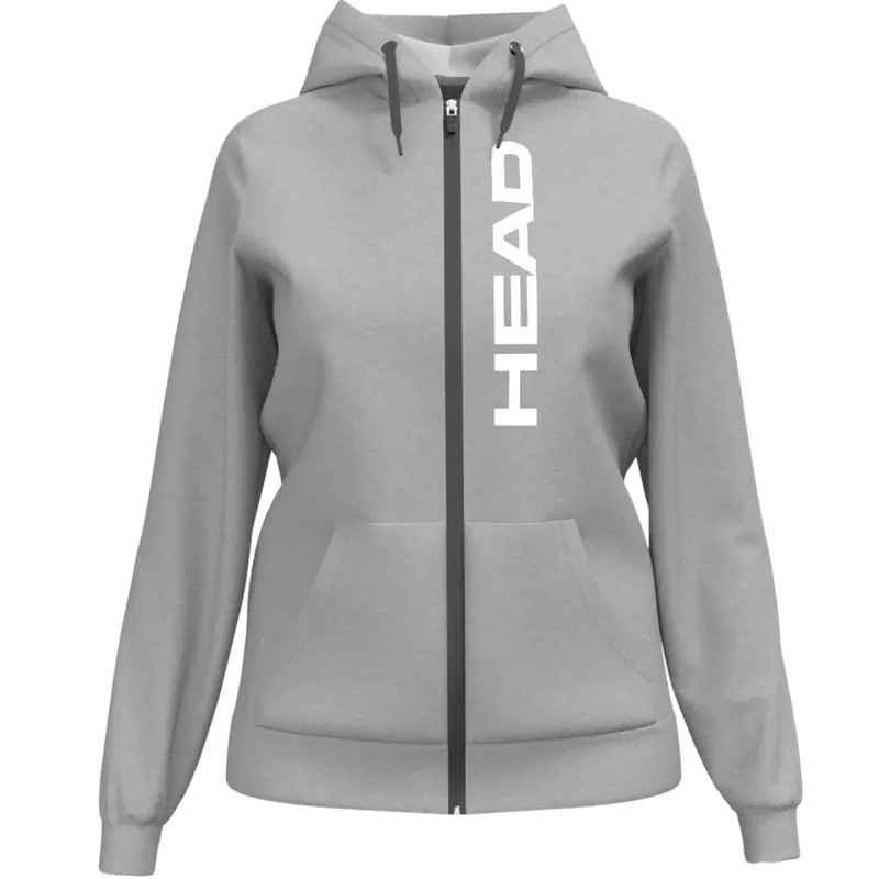 Head Club Original Hoodie FZ W Grey Melange