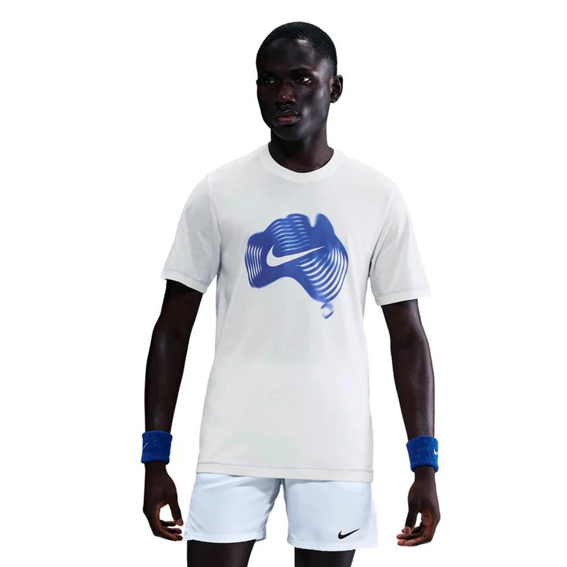 Court Dri-Fit T-Shirt Herren-creme, blau
