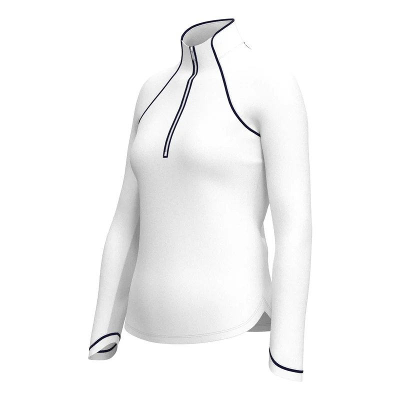 Solid Sun Protection Trainingsjacke Damen-Weiß