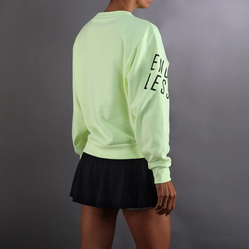 Swell Sweatshirt Damen-Neongelb,Dunkelblau