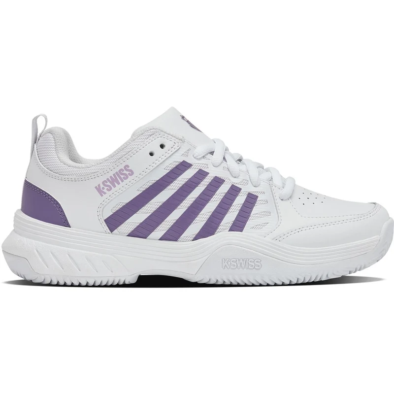 K-Swiss Tennisschoen Padelschoen Court Express 2 Clay Dames Wit Paars