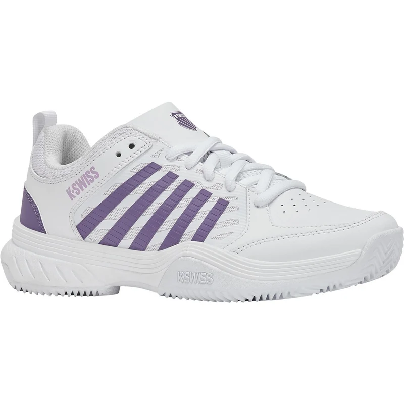 K-Swiss Tennisschoen Padelschoen Court Express 2 Clay Dames Wit Paars