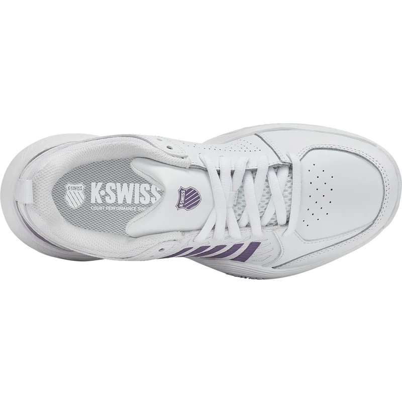 K-Swiss Tennisschoen Padelschoen Court Express 2 Clay Dames Wit Paars