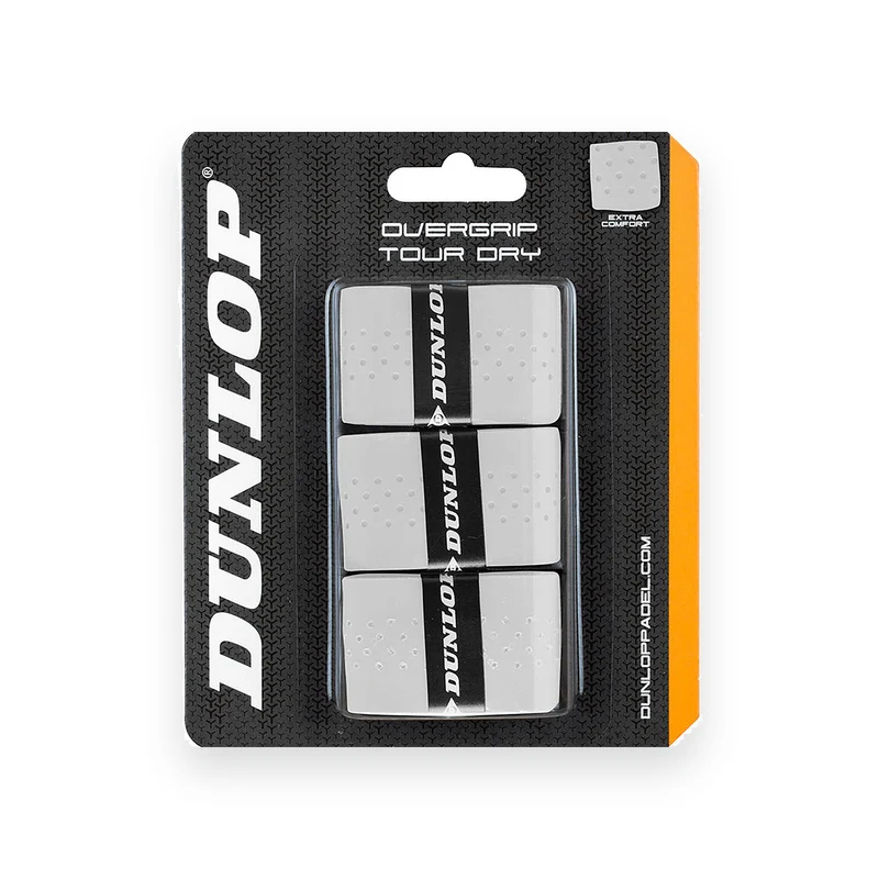 Dunlop Tour Dry Overgrip White (3 st.)
