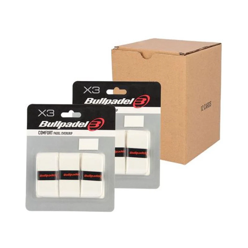 Bullpadel Overgrips GB1603 White (12 x 3 Stuks)