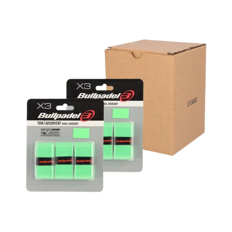 Bullpadel Overgrips GB1603 Green (12 x 3 Stuks)