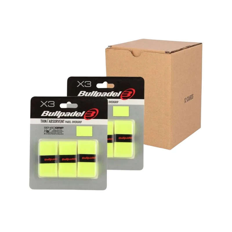 Bullpadel Overgrips GB1603 Light Yellow (12 x 3 Stuks)