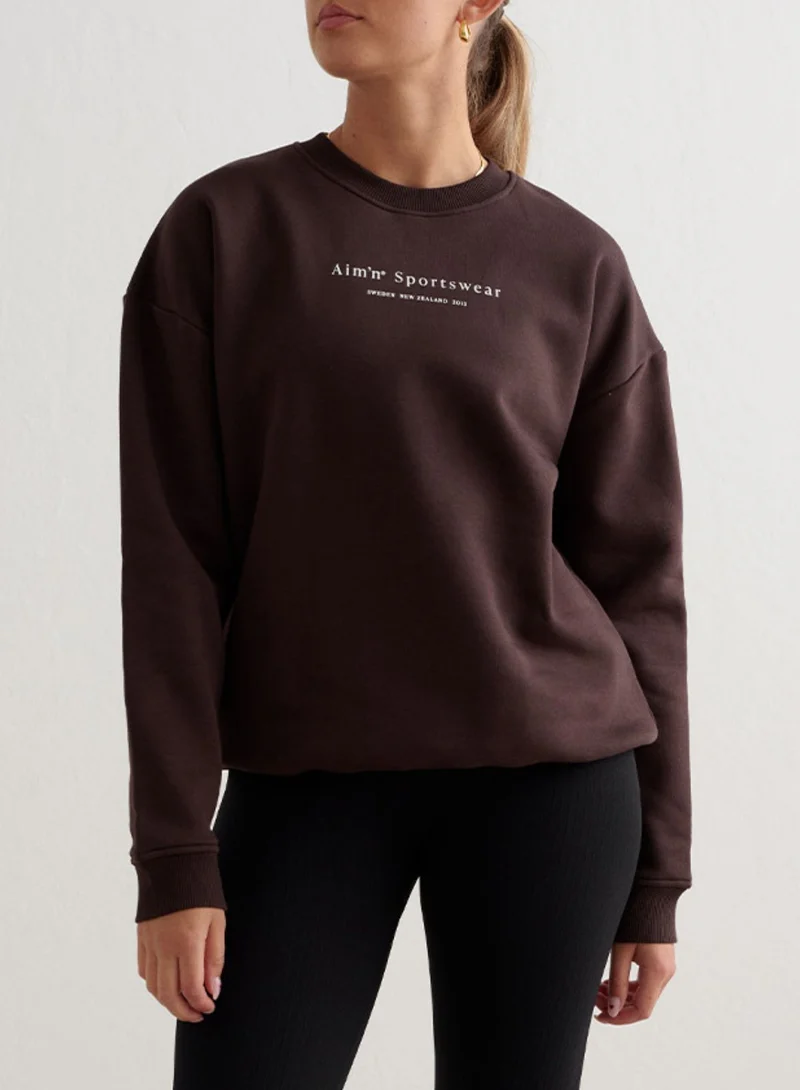 Cacao Serif Sweatshirt
