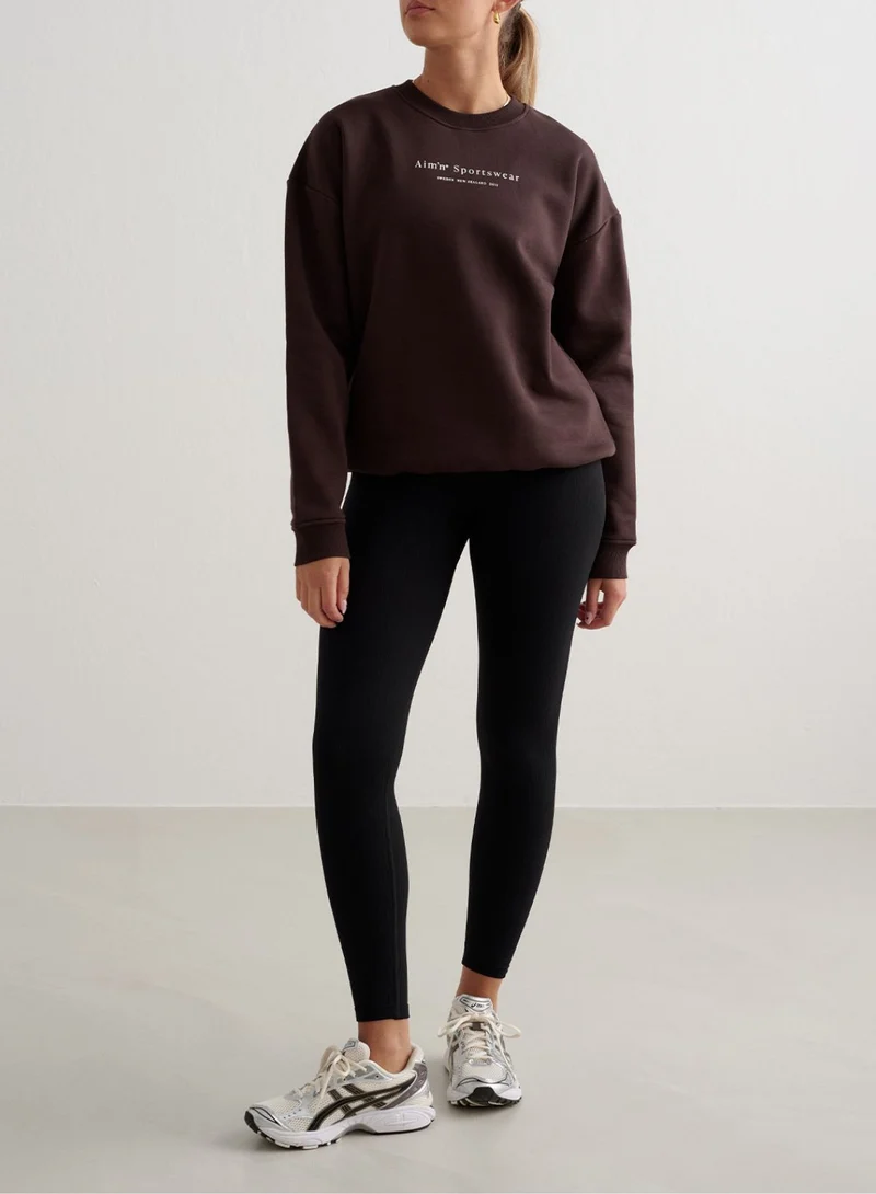 Cacao Serif Sweatshirt