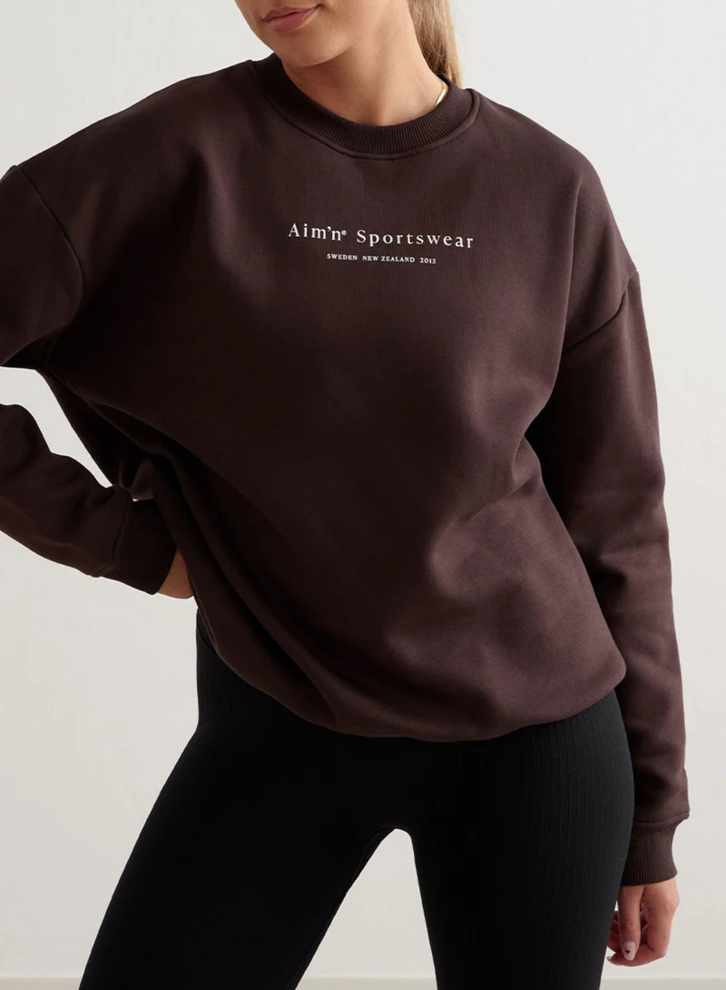 Cacao Serif Sweatshirt