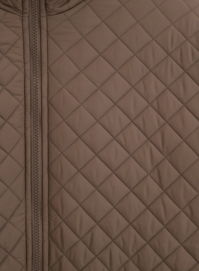Nougat Oversized Quilted Jacket