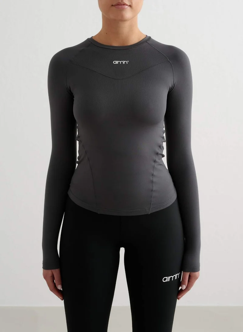Shadow Grey Soft Basic Long Sleeve