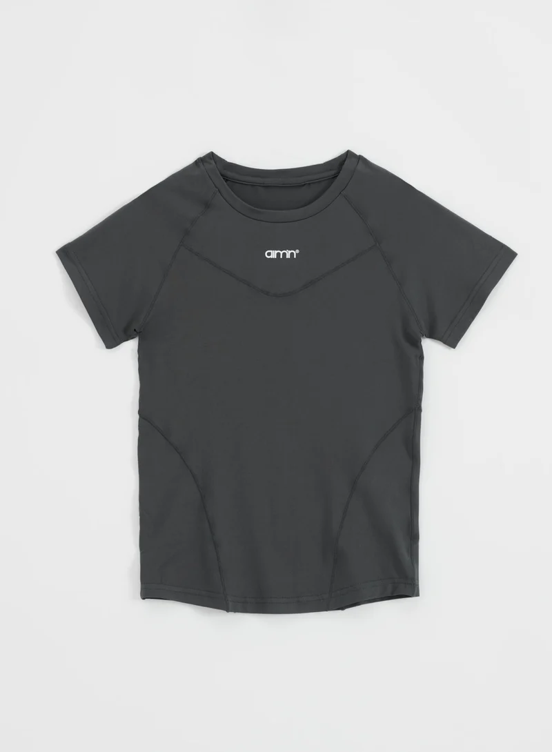 Shadow Grey Soft Basic Short Sleeve