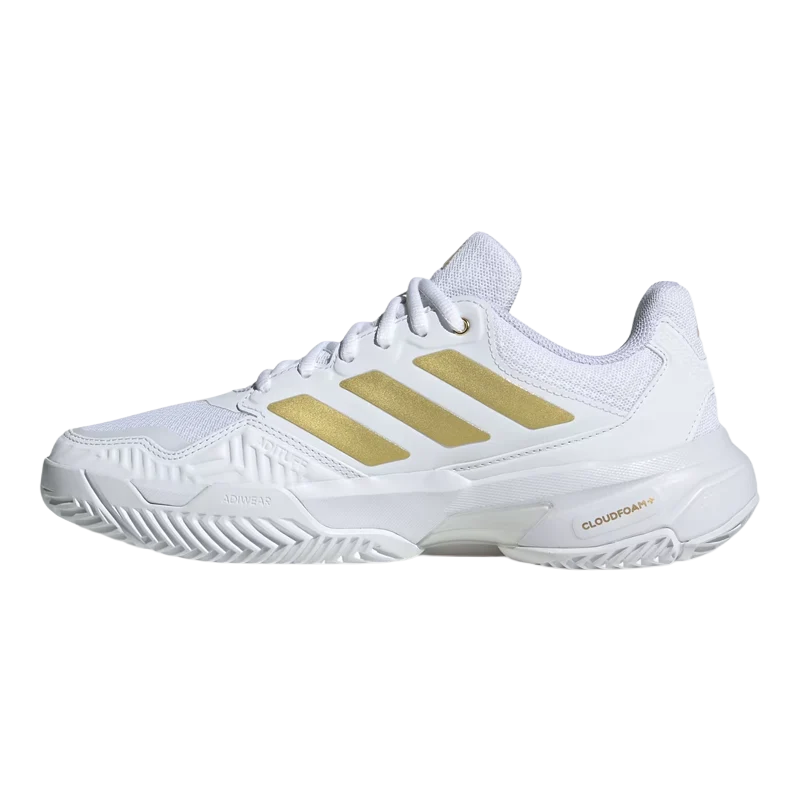 Zapatillas Adidas CourtJam Control 3 Mujer Blanco/Dorado 2026