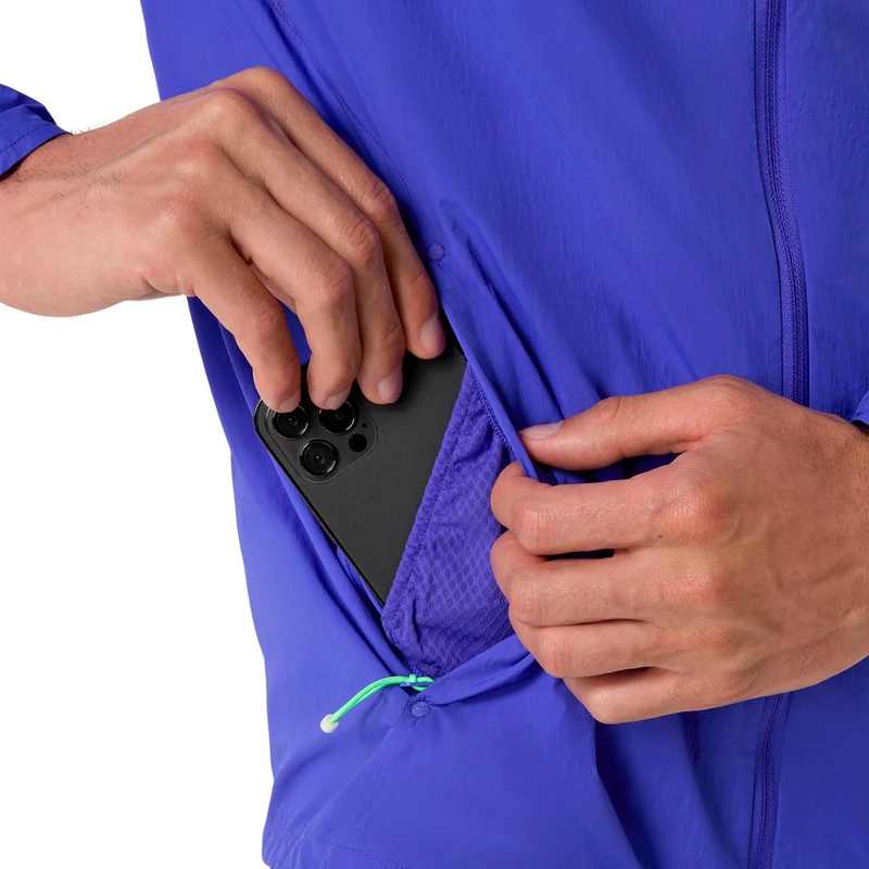Road Packable Jacket Laufjacke Herren - blau, grün